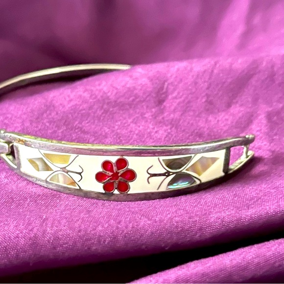 Vintage Sterling stone bracelet . Stamped 925